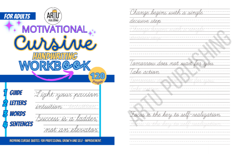 Cursive Practice Sheets for Adults