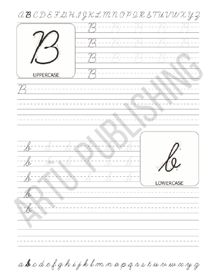 Sheet about Motivational cursive handriting workbook for adults